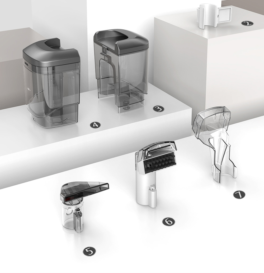 MAMNV C3 Portable Fabric Cleaner, 13,000Pa Suction, 500W Brush Motor, 1.5m Flexible Hose, 1000ml Clean & 500ml Waste Tanks, Lightweight & Quiet, for Sofa/Carpet/ Mattress/Car