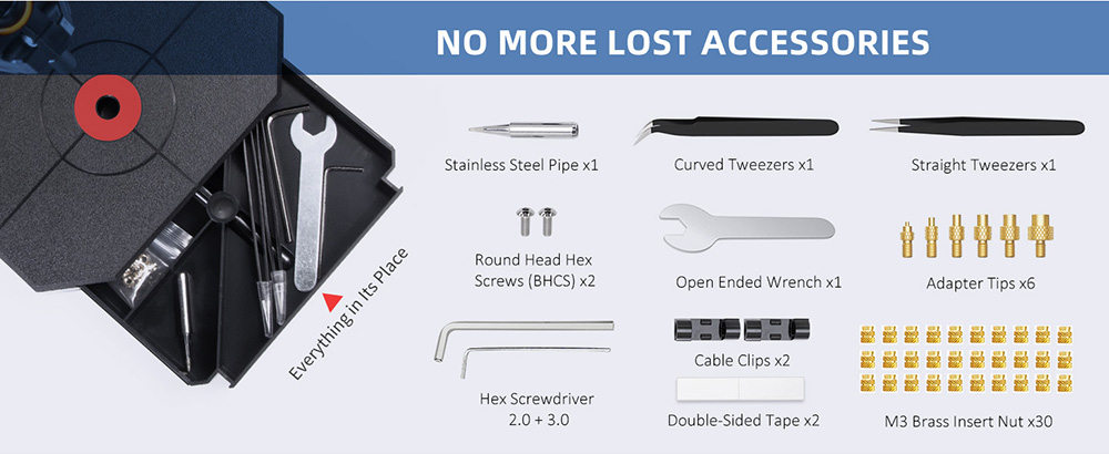 Mintion Nutopress Heat Insert Press Kit for 3D Printing - US Plug