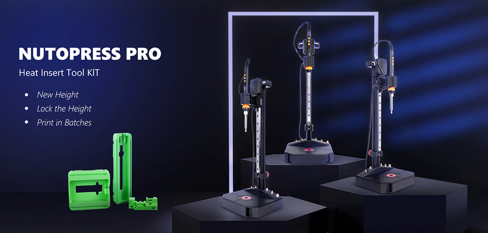 Mintion Nutopress Pro Heat Insert Press Kit f&uuml;r 3D-Druck &ndash; EU-Stecker