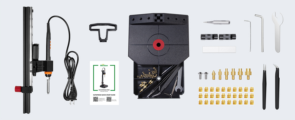 Mintion Nutopress Pro Heat Insert Press Kit for 3D Printing - US Plug