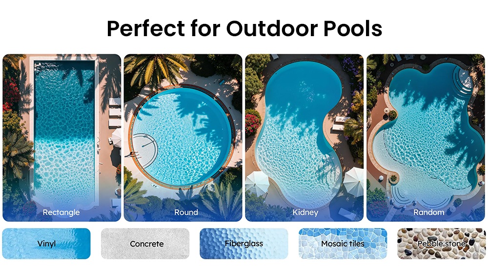 WYBOT S3 Cordless Robotic Pool Cleaner, 3D Mapping & Smart Navigation, 3H Runtime, 10L Debris Bin, Self-Parking & Auto-Cleaning, Solar + DC Dual Power, Multi-Surface Compatible
