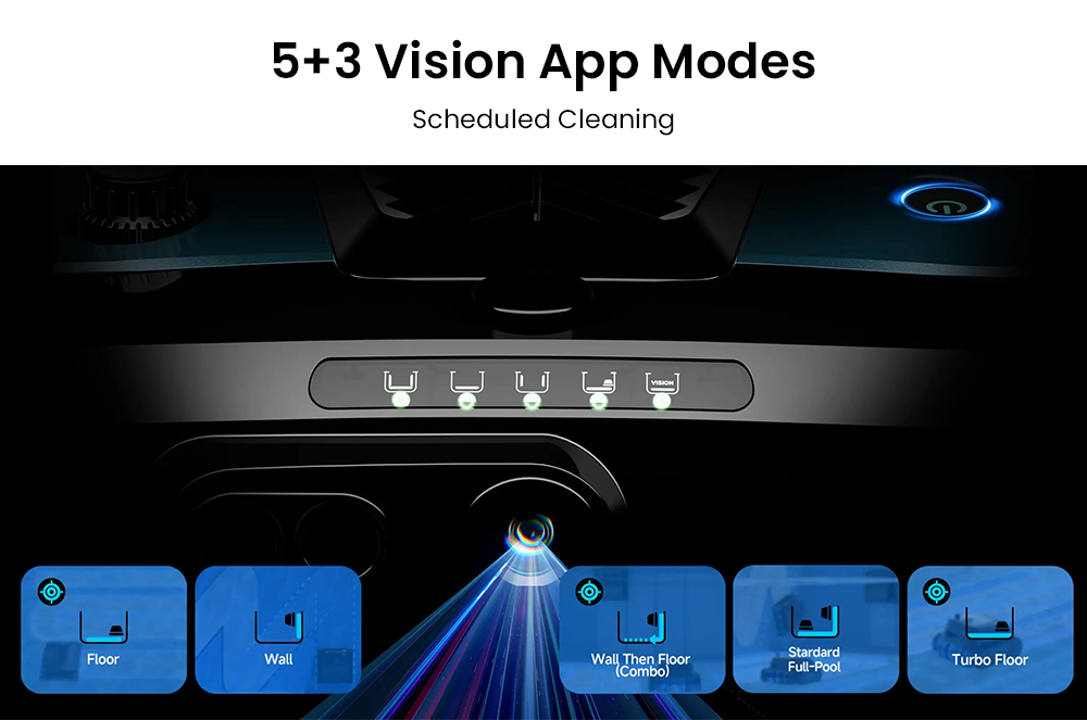 WYBOT S3 Cordless Robotic Pool Cleaner, 3D Mapping & Smart Navigation, 3H Runtime, 10L Debris Bin, Self-Parking & Auto-Cleaning, Solar + DC Dual Power, Multi-Surface Compatible