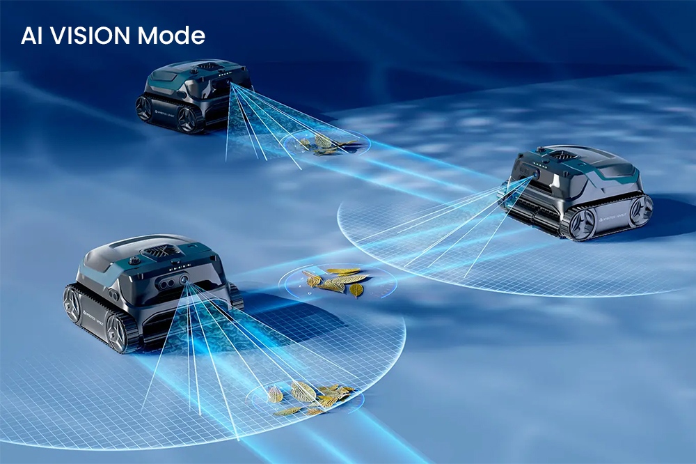 WYBOT S3 Cordless Robotic Pool Cleaner, 3D Mapping & Smart Navigation, 3H Runtime, 10L Debris Bin, Self-Parking & Auto-Cleaning, Solar + DC Dual Power, Multi-Surface Compatible