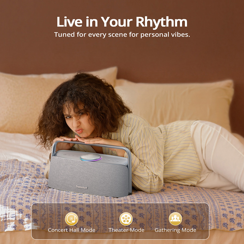 Tronsmart Fiitune X30 Home Speaker, Spatial Audio,14 Hours of Battery Life