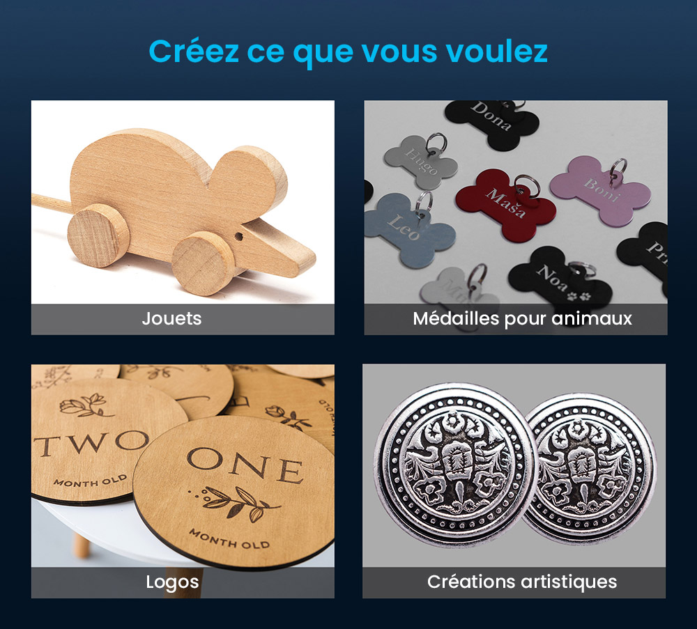 Graveur laser Mecpow X3 Pro 10 W avec kit d'assistance pneumatique