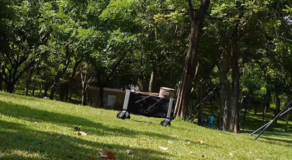 LITEFAR Orion Remote-Controlled Electric Wagon, 500W Quiet Hub Motor, 140L Cargo Capacity, 7.5” Solid Rubber All-Terrain Wheels with Brakes, 24,000mAh Battery, 7.5-Mile Range, 3-Speed Control, Foldable Aluminum Frame