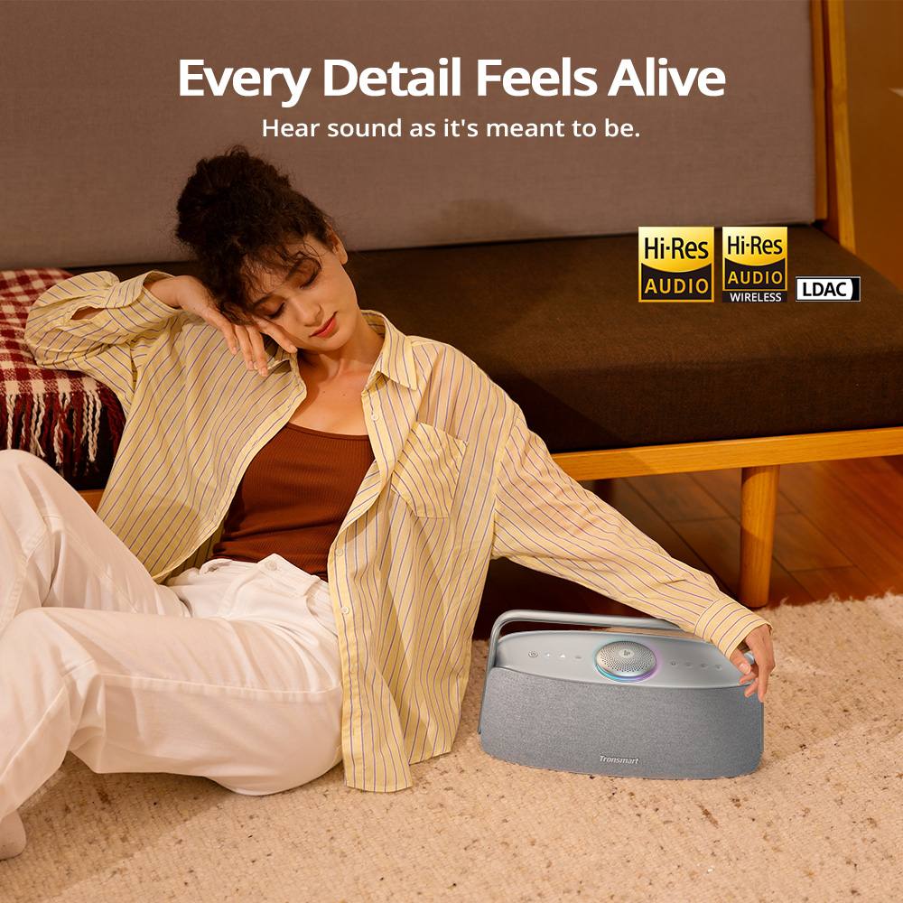 Tronsmart Fiitune X30 Home Speaker, Spatial Audio,14 Hours of Battery Life