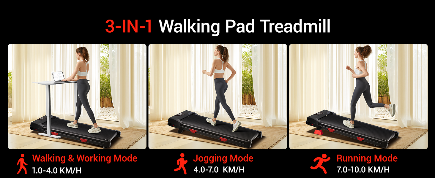 ROBORE U18 Foldable Treadmill with 12% Incline, 10km/h Max Speed, 3 Levels, 2.75HP Brushless Motor, 150kg Capacity, Real-time Data, Low Noise, for Home & Office