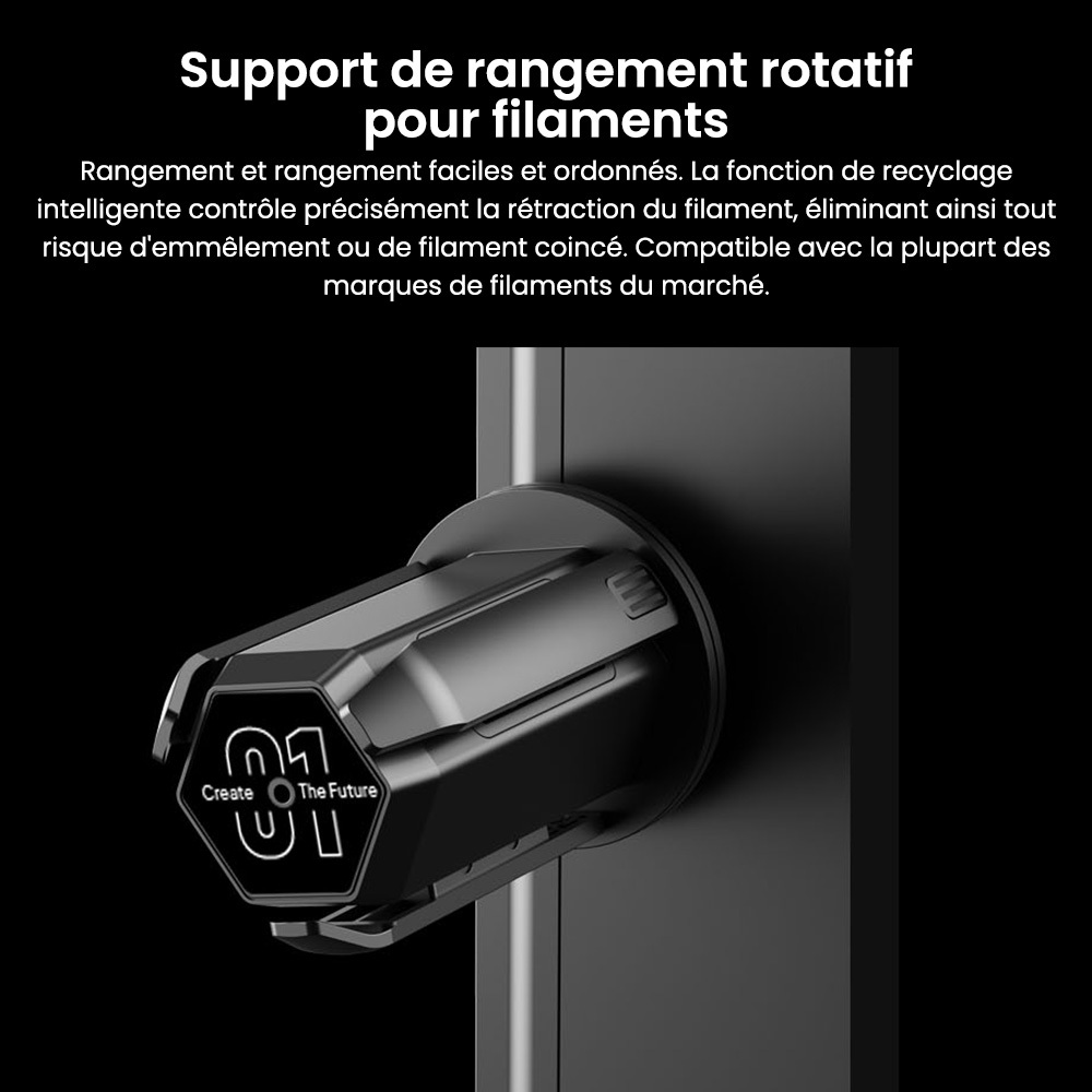 Elegoo Centauri Carbon 2 Combo Imprimante 3D, Impression 4 Couleurs CoreXY 500mm/s Haute Vitesse, 350 ℃ Buse, Compatible Fibre de Carbone/PLA/ABS, Bande LED, 256*256*256mm