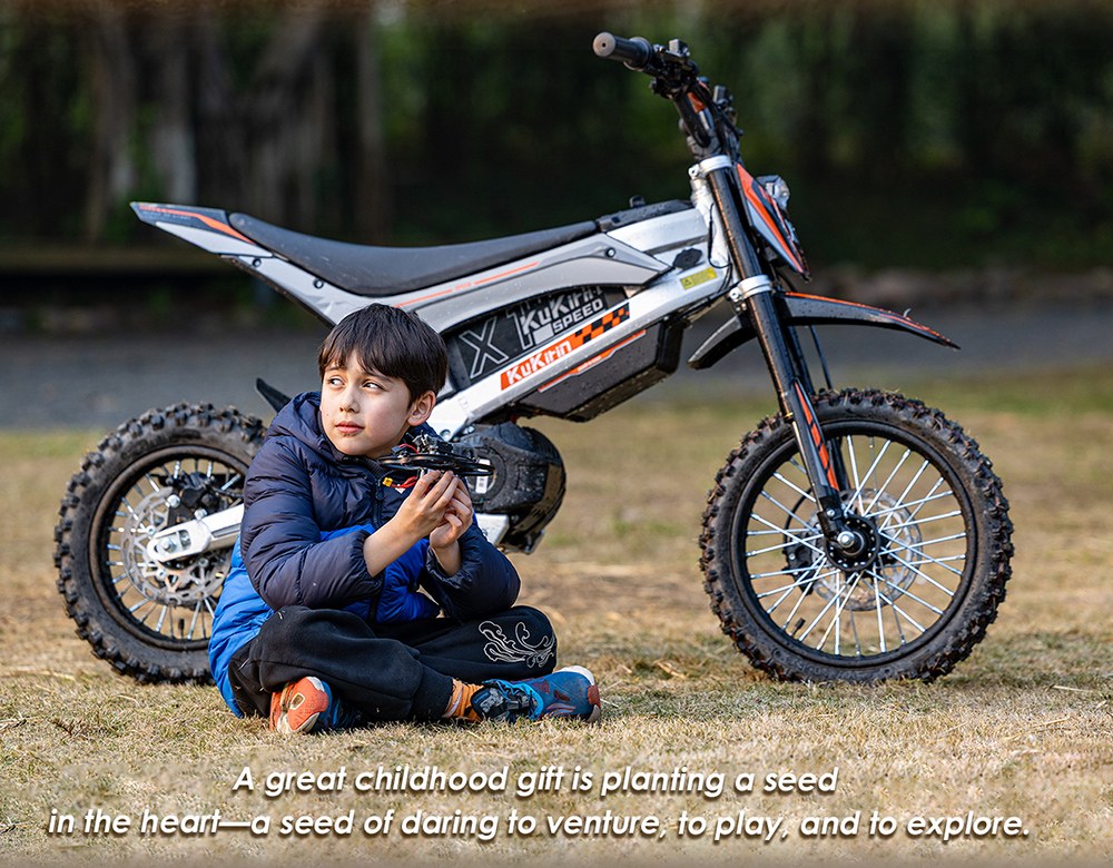 Kukirin X1 Motocyclette Électrique, Moteur 1000W, Batterie 48V 20.8Ah, Pneus Avant de 14 Pouces et Arrière de 12 Pouces, Vitesse Maximale de 50 km/h, Autonomie de 40 km, Freins Hydrauliques Avant et Arrière, Absorption des Chocs Hydrauliques