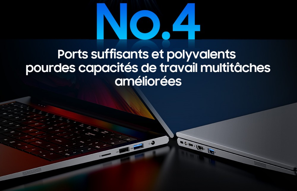 Blackview AceBook 8 Ordinateur portable, écran IPS 15,6 pouces 1920*1080, processeur Intel N150, 16 Go de RAM, 512 Go de SSD, 2*USB 3.0, 1*USB 2.0, 1*USB-C, 1*HDMI 2.0, 1*prise audio, 1*emplacement pour carte MicroSD, batterie 38Wh, charge 36W.