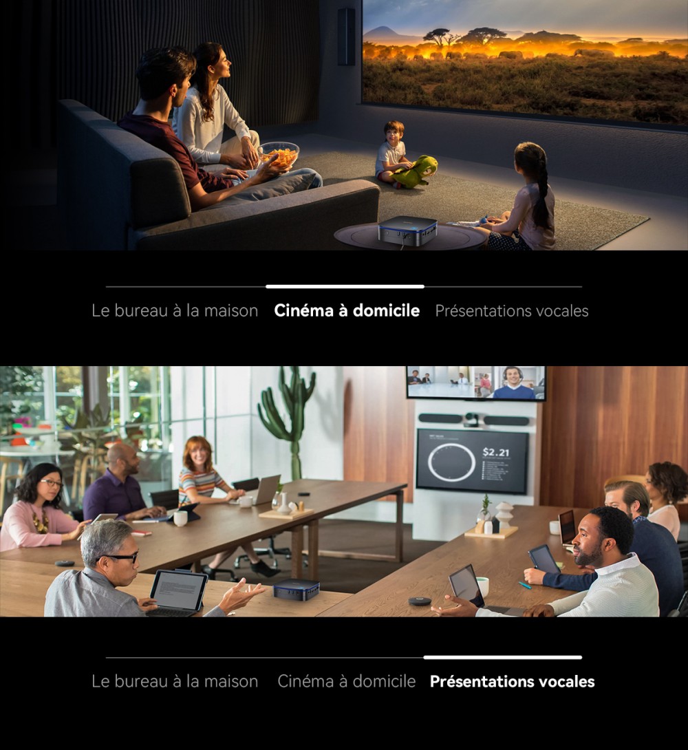 Blackview MP60 Mini PC, Intel N150 4 cœurs, jusqu'à 3,6 GHz, 16 Go de RAM, 1 To de SSD, 2*HDMI pour double écran, WiFi double bande, Bluetooth 4.2, 2*USB2.0, 2*USB3.0, 1*RJ45, 1*prise casque