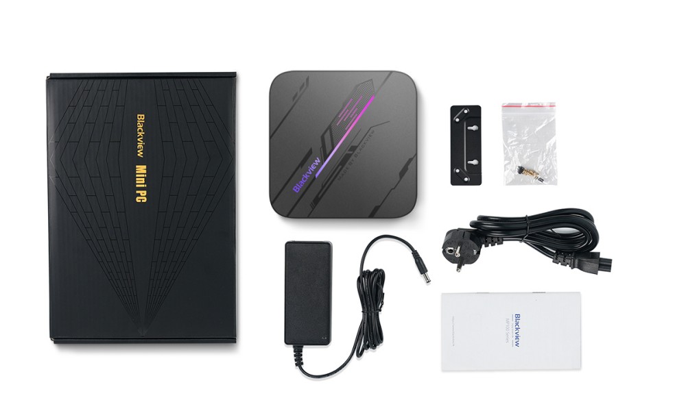 Blackview MP100 Pro Mini PC, Intel i9-12900HK 14 cœurs, jusqu'à 5,0 GHz, 16 Go de RAM, 1 To de SSD, triple affichage 4K HDMI+DP+USB-C, WiFi 6 Bluetooth 5.2, 4 ports USB 3.2 Gen 1 Type-A, 2 ports USB 3.2 Gen 2 Type-A, 1 port RJ45, 1 prise audio