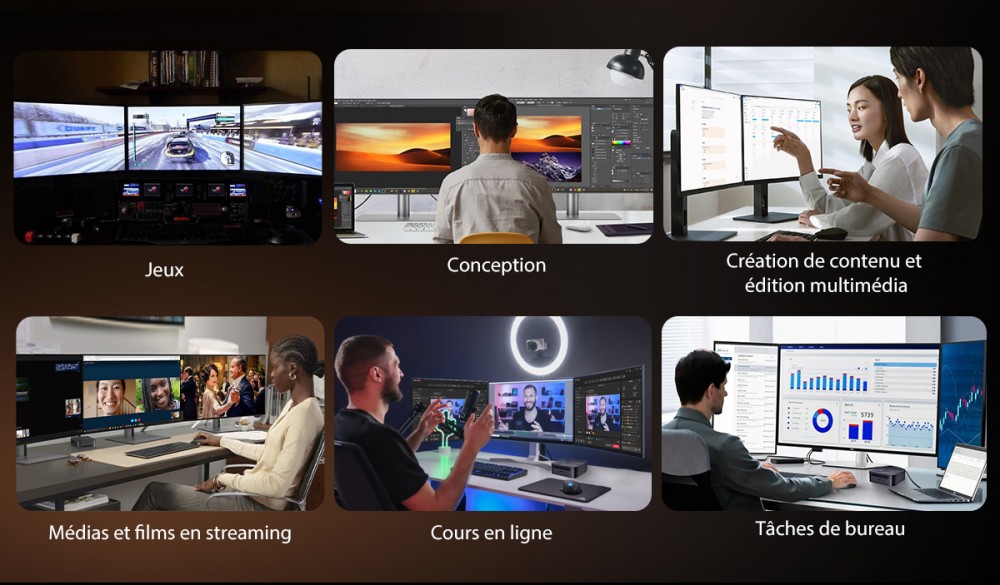 Blackview MP100 Pro Mini PC, Intel i9-12900HK 14 cœurs, jusqu'à 5,0 GHz, 16 Go de RAM, 1 To de SSD, triple affichage 4K HDMI+DP+USB-C, WiFi 6 Bluetooth 5.2, 4 ports USB 3.2 Gen 1 Type-A, 2 ports USB 3.2 Gen 2 Type-A, 1 port RJ45, 1 prise audio