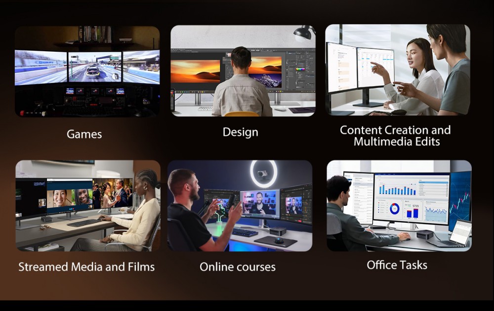 Blackview MP100 Pro Mini PC, Intel i9-12900HK 14 Cores Max 5.0GHz, 16GB RAM 1TB SSD, HDMI+DP+USB-C Triple 4K Display, WiFi 6 Bluetooth 5.2, 4*USB 3.2 Gen 1 Type-A, 2*USB 3.2 Gen 2 Type-A, 1*RJ45, 1*Audio Jack