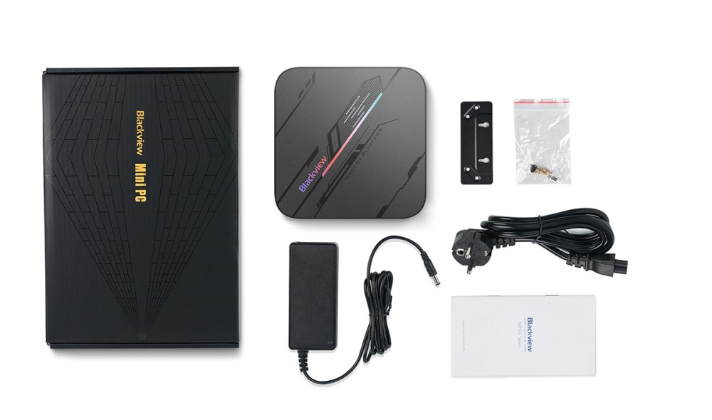 Blackview MP100 Pro Mini PC, Intel i9-12900HK 14 Cores Max 5.0GHz, 16GB RAM 1TB SSD, HDMI+DP+USB-C Triple 4K Display, WiFi 6 Bluetooth 5.2, 4*USB 3.2 Gen 1 Type-A, 2*USB 3.2 Gen 2 Type-A, 1*RJ45, 1*Audio Jack