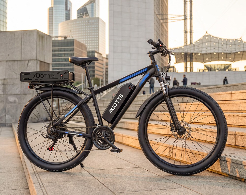 Elektrobicykel DUOTTS C29-K, 750W motor, 48V 15Ah+22.5Ah batéria, 29 palcové pneumatiky, max. rýchlosť 50km/h, max. dojazd 170km, hydraulické kotúčové brzdy, odpružená predná vidlica, Shimano 21 prevodov