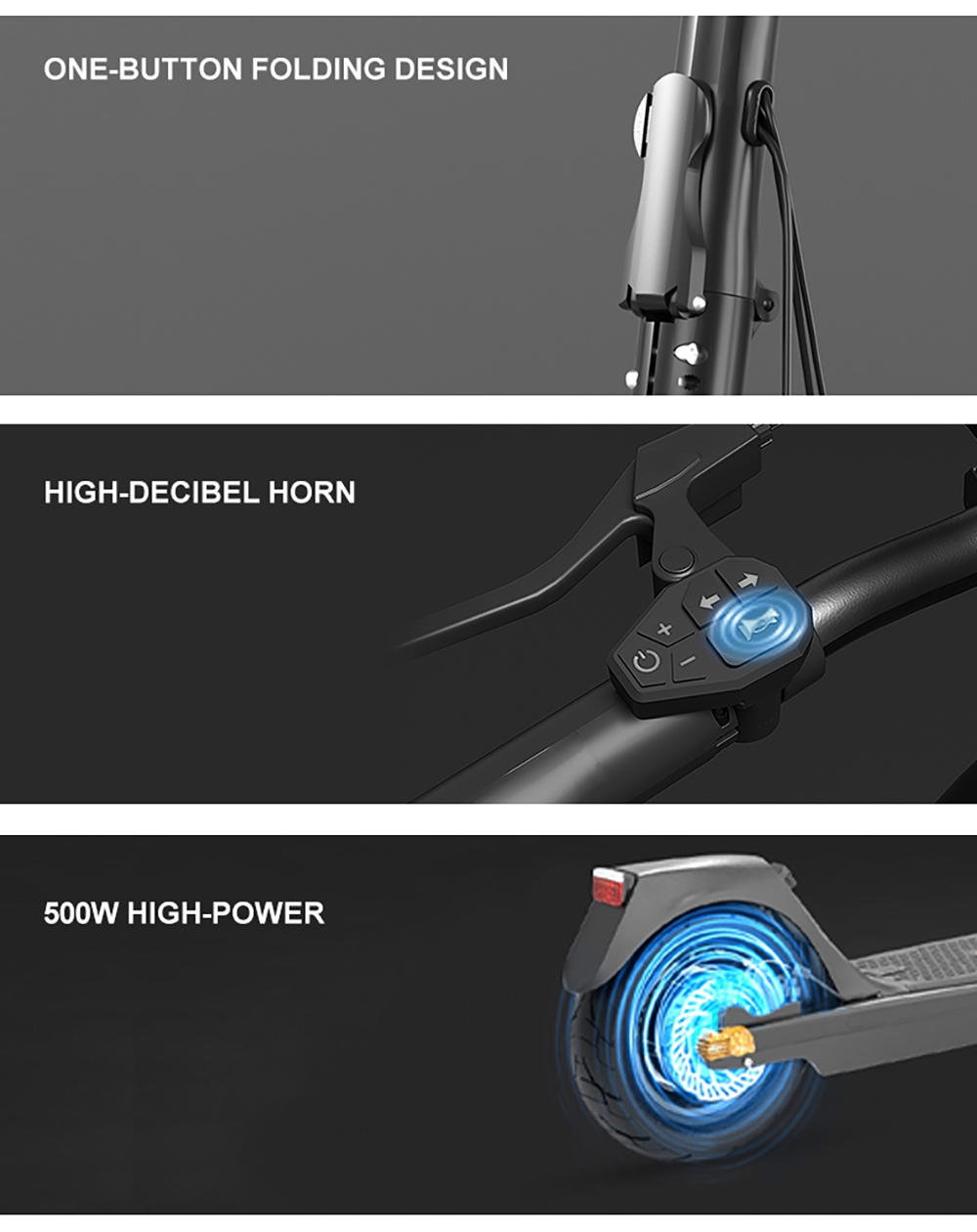Joyor C10 DGT Electric Scooter, 500W Motor, 48V 10.4Ah batéria, 10 palcové pneumatiky, max. rýchlosť 25 km/h, dojazd 40 km, predná a zadná kotúčová brzda, dvojité predné odpruženie, odomykanie NFC