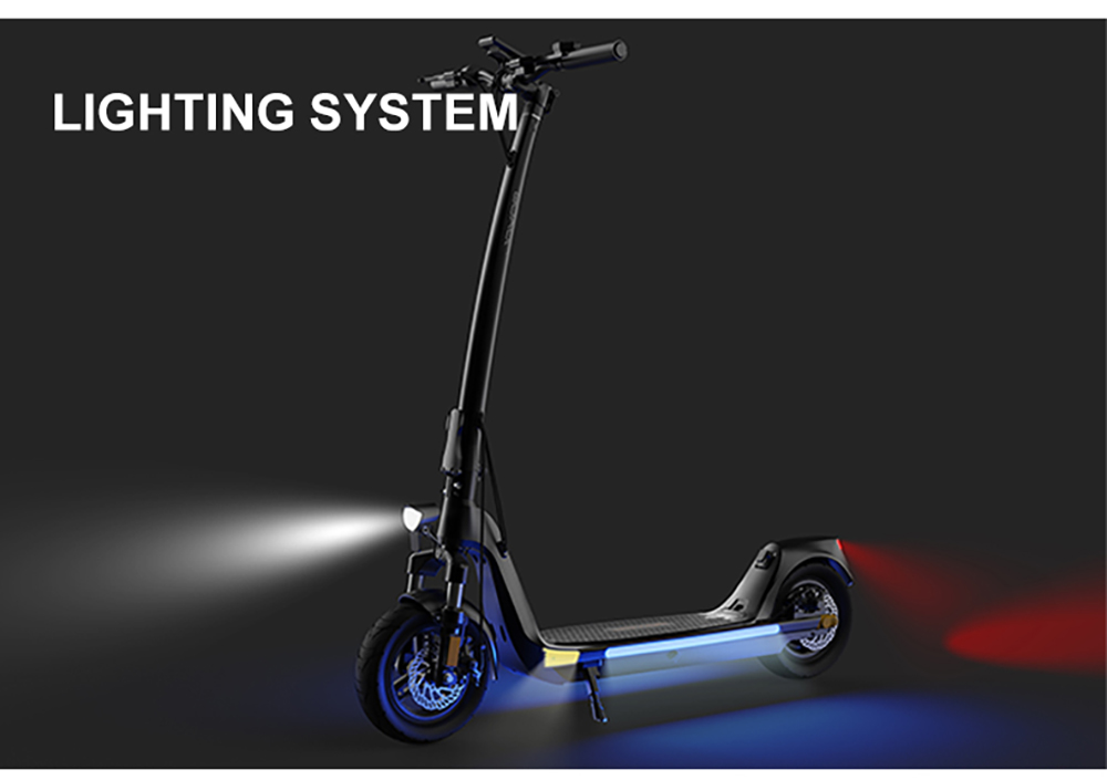Joyor C10 DGT Electric Scooter, 500W Motor, 48V 10.4Ah batéria, 10 palcové pneumatiky, max. rýchlosť 25km/h, dojazd 40km, predná & zadná kotúčová brzda, dvojité predné odpruženie, NFC odomykanie