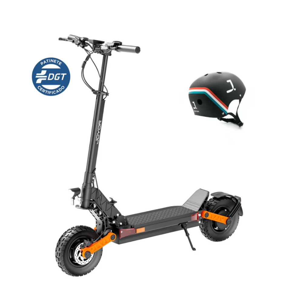 Elektrická kolobežka Joyor S-PRO DGT, motor 800W*2, batéria 48V 26Ah, 10-palcové pneumatiky, max. rýchlosť 25 km/h, dojazd 90 km, hydraulické kotúčové brzdy, dvojité predné a zadné odpruženie