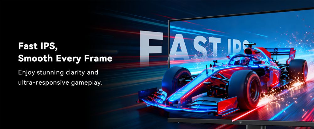 KTC H27T7P-2 Gaming Monitor, 27 inch 2560*1440 210Hz Fast IPS Screen, 1ms MPRT Response Time, FreeSync & G-Sync, HDR400, Low Blue Light, 2*HDMI2.0, 2*DP1.4, 1*USB2.0, 1*Audio Out, 100 x 100mm VESA Mount Supported