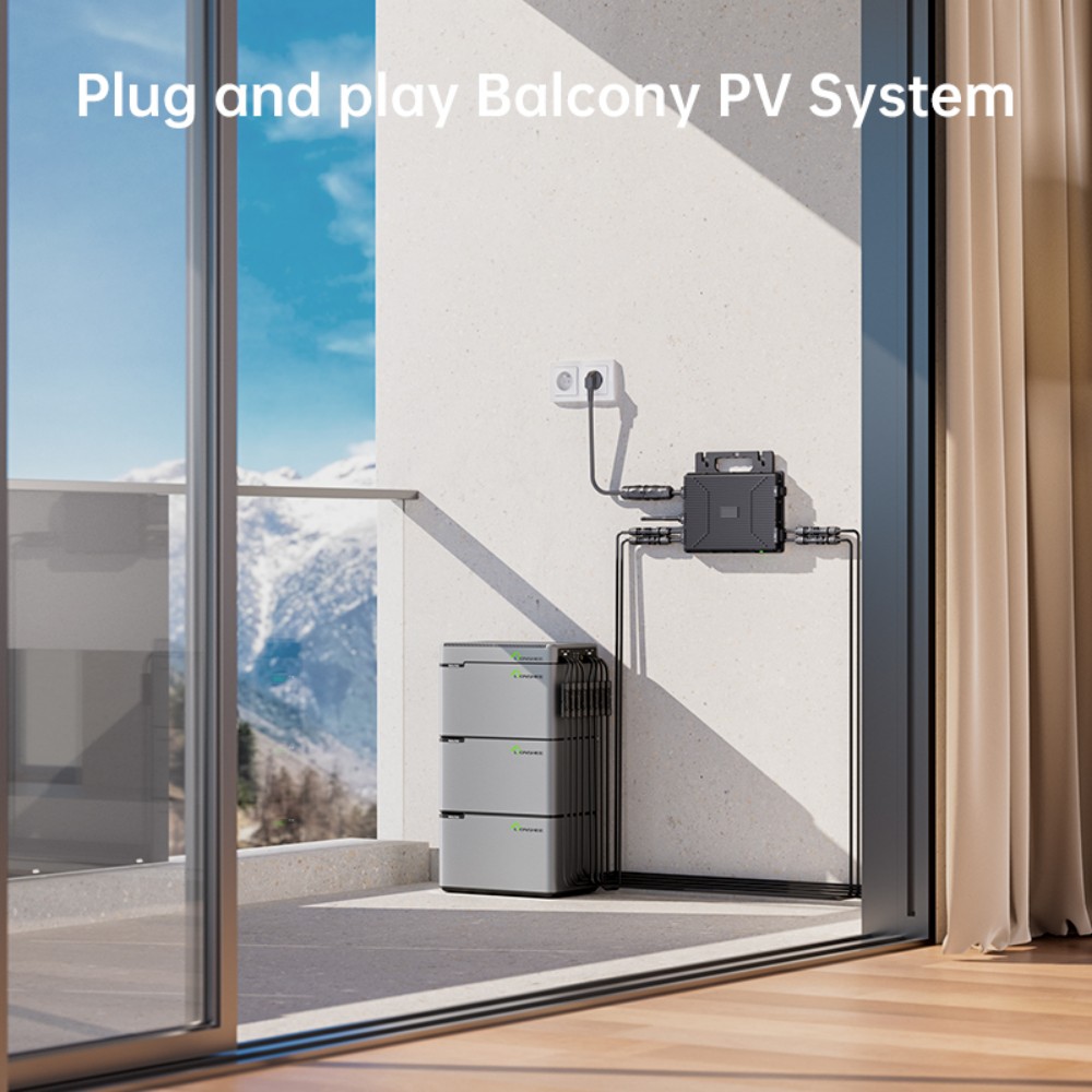 LIONSHEE LS-H1600 Solar Hub 1600W, Dual 800W MPPT PV Input, 98% Peak Conversion Efficiency, MC4 Plug & Play, IP65 Waterproof, WiFi/RS485/CAN Monitoring, for Balcony Solar Systems