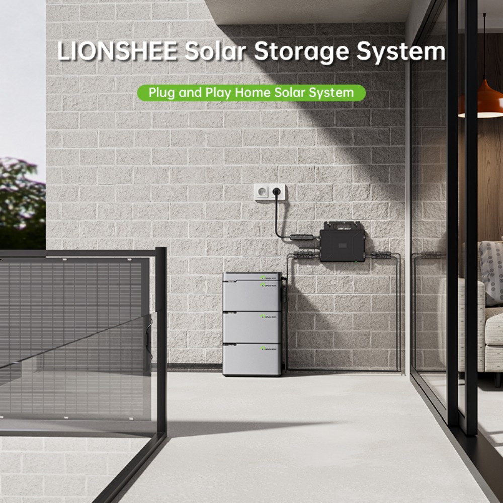 LIONSHEE LS-H1600 Solar Hub 1600W, Dual 800W MPPT PV Input, 98% Peak Conversion Efficiency, MC4 Plug & Play, IP65 Waterproof, WiFi/RS485/CAN Monitoring, for Balcony Solar Systems