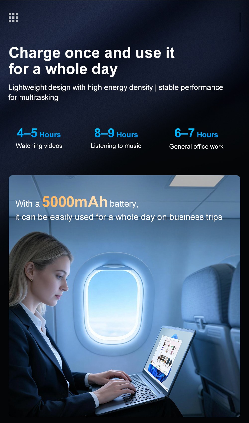 Ordinateur portable Ninkear N16 Pro, &eacute;cran IPS 16 pouces (2560 x 1600) 120 Hz, processeur Intel Core i7-12700H 6 c&oelig;urs (4,7 GHz max.), 16 Go de RAM, SSD 1 To, Wi-Fi 6, Bluetooth 5.2, d&eacute;verrouillage par empreinte digitale, batterie 5000 mAh, 2 ports USB-C, 3 ports USB 3.0, 1 port HDMI, 1 lecteur de carte microSD, 1 prise audio