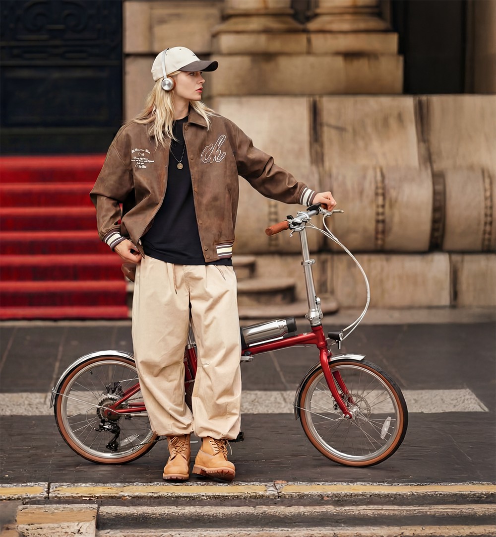 ONESPORT OT02 Pro Falt-Elektrofahrrad, 250-W-Motor, 36-V-5,2-Ah-Akku, 20-Zoll-Reifen, 25 km/h H&ouml;chstgeschwindigkeit, 25 km Reichweite, mechanische Scheibenbremse, Shimano 7-Gang-Schaltung &ndash; Rot