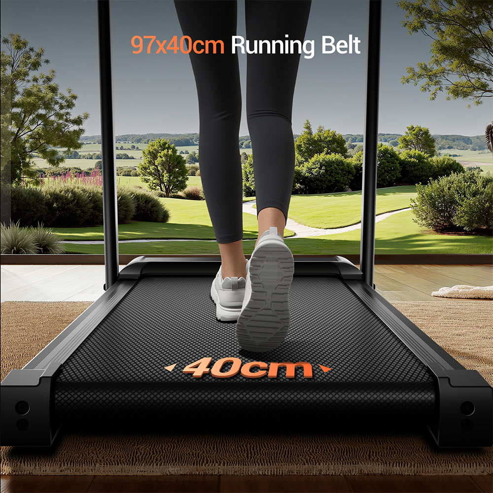 ROBORE SF20 Foldable Treadmill with 15% Incline, 12km/h Speed, 136kg Max Load, 3.0HP Quiet Brushless Motor, 97&times;40cm Running Belt, Triple Shock Absorption, 7-Layer Cushion