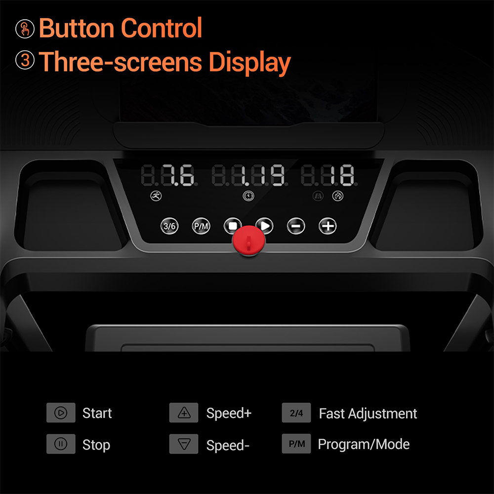 ROBORE SF20 Foldable Treadmill with 15% Incline, 12km/h Speed, 136kg Max Load, 3.0HP Quiet Brushless Motor, 97&times;40cm Running Belt, Triple Shock Absorption, 7-Layer Cushion