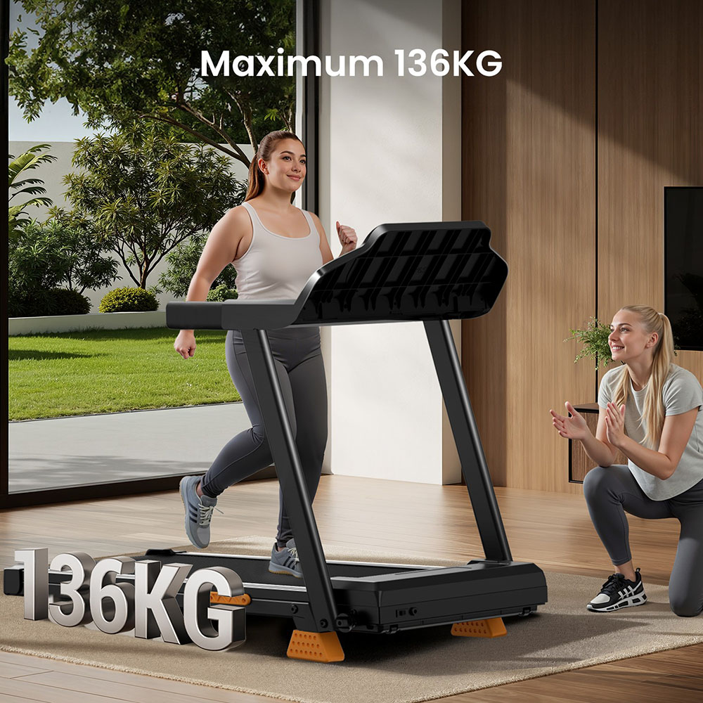 ROBORE SF20 Foldable Treadmill with 15% Incline, 12km/h Speed, 136kg Max Load, 3.0HP Quiet Brushless Motor, 97&times;40cm Running Belt, Triple Shock Absorption, 7-Layer Cushion