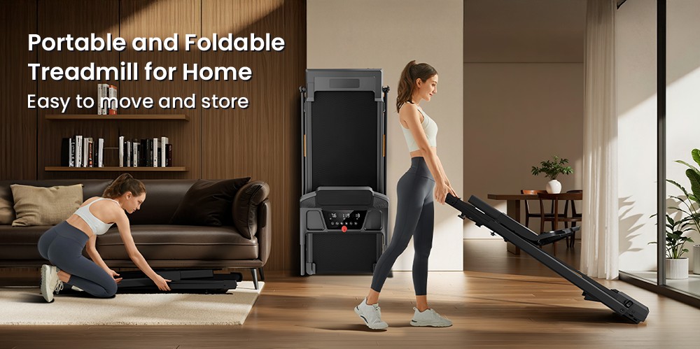 ROBORE SF20 Foldable Treadmill with 15% Incline, 12km/h Speed, 136kg Max Load, 3.0HP Quiet Brushless Motor, 97&times;40cm Running Belt, Triple Shock Absorption, 7-Layer Cushion