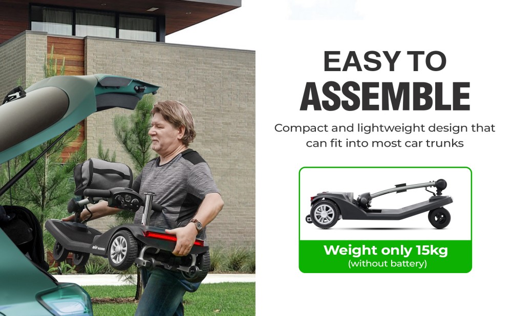 Sweetrich Air Classic Mobility Scooter, 250W motor, 24V 12Ah batéria, max. rýchlosť 6 km/h, dojazd 16 km