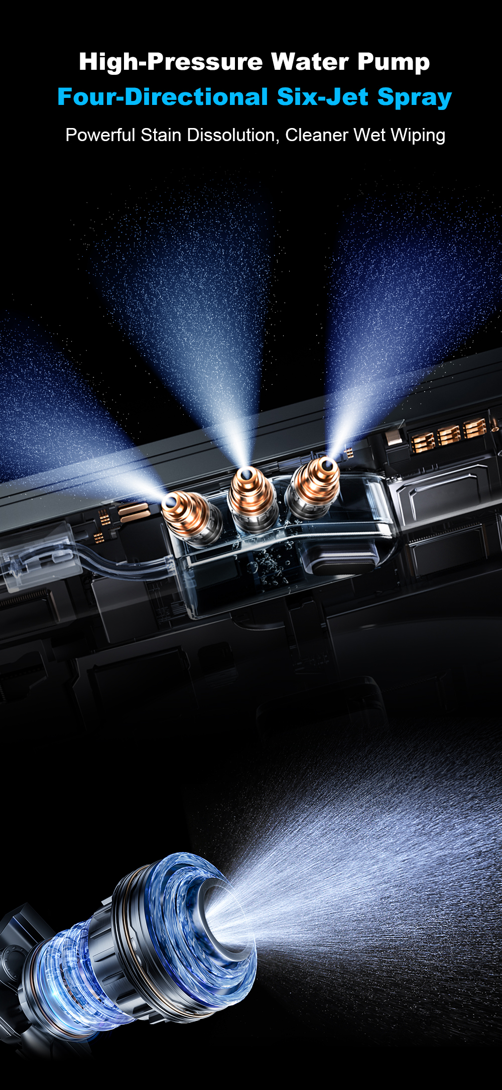 Liectroux S9 Fensterreinigungsroboter, Doppelrollenb&uuml;rsten, 6-Wege-Wasserspray, 9000Pa Saugkraft, Fernbedienung und App-Steuerung