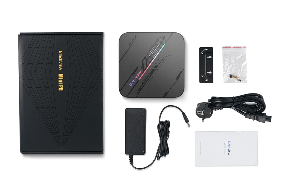 Blackview MP100 Pro Mini-PC, Intel i9-12900HK 14 Kerne, max. 5,0 GHz, 16 GB RAM, 1 TB SSD, HDMI+DP+USB-C Dreifach-4K-Display, WiFi 6 Bluetooth 5.2, 4*USB 3.2 Gen 1 Typ-A, 2*USB 3.2 Gen 2 Typ-A, 1*RJ45, 1*Audio-Buchse