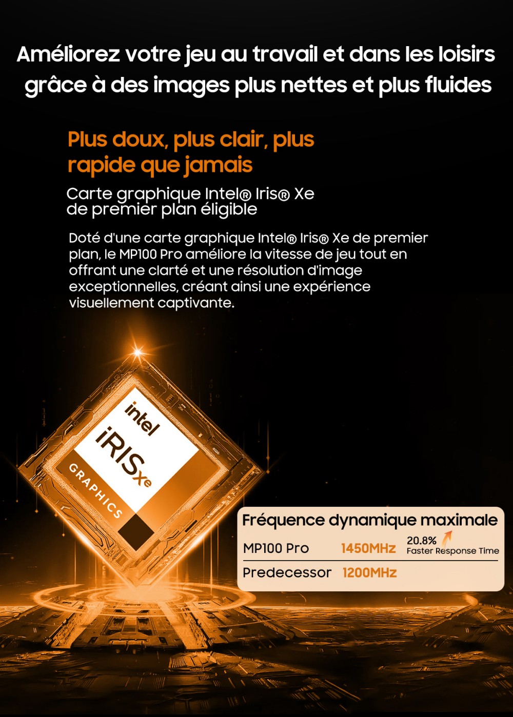 Blackview MP100 Pro Mini PC, Intel i9-12900HK 14 cœurs, jusqu'à 5,0 GHz, 16 Go de RAM, 1 To de SSD, triple affichage 4K HDMI+DP+USB-C, WiFi 6 Bluetooth 5.2, 4 ports USB 3.2 Gen 1 Type-A, 2 ports USB 3.2 Gen 2 Type-A, 1 port RJ45, 1 prise audio