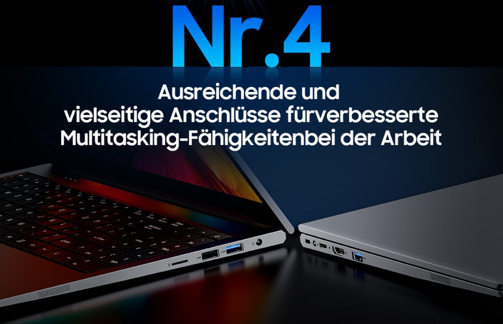Blackview AceBook 8 Laptop, 15,6 Zoll 1920*1080 IPS-Bildschirm, Intel N150 4-Kern Max 3,6GHz, 16GB RAM 512GB SSD, Dual-Band WLAN Bluetooth 5.0, 2*USB 3.0 1*USB 2.0 1*USB-C 1*HDMI 2.0 1*Audiobuchse 1*MicroSD-Kartensteckplatz, 38Wh Akku 36W Ladegerät