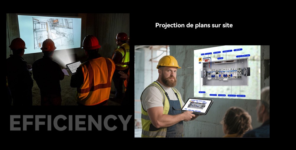 Blackview Active 12 Pro 5G Projecteur AI Tablette Robuste, Projection 1080P 120 pouces 200LM, Android 15, Écran IPS 11 pouces 1920*1200, MT6878 8 cœurs, 12 Go + 24 Go de RAM extensible, 256 Go de ROM, Batterie 30000 mAh, Charge rapide 120W, Caméra 50MP+108MP, Wi-Fi 6E