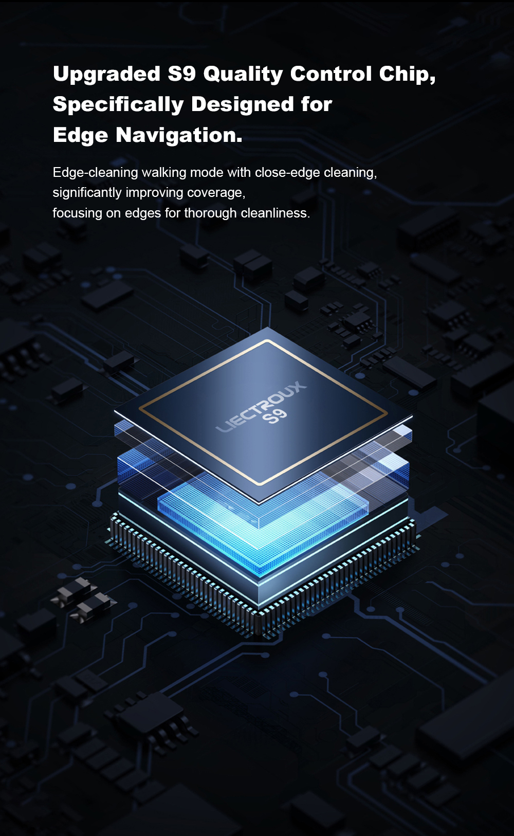 Liectroux S9 Fensterreinigungsroboter, Doppelrollenb&uuml;rsten, 6-Wege-Wasserspray, 9000Pa Saugkraft, Fernbedienung und App-Steuerung
