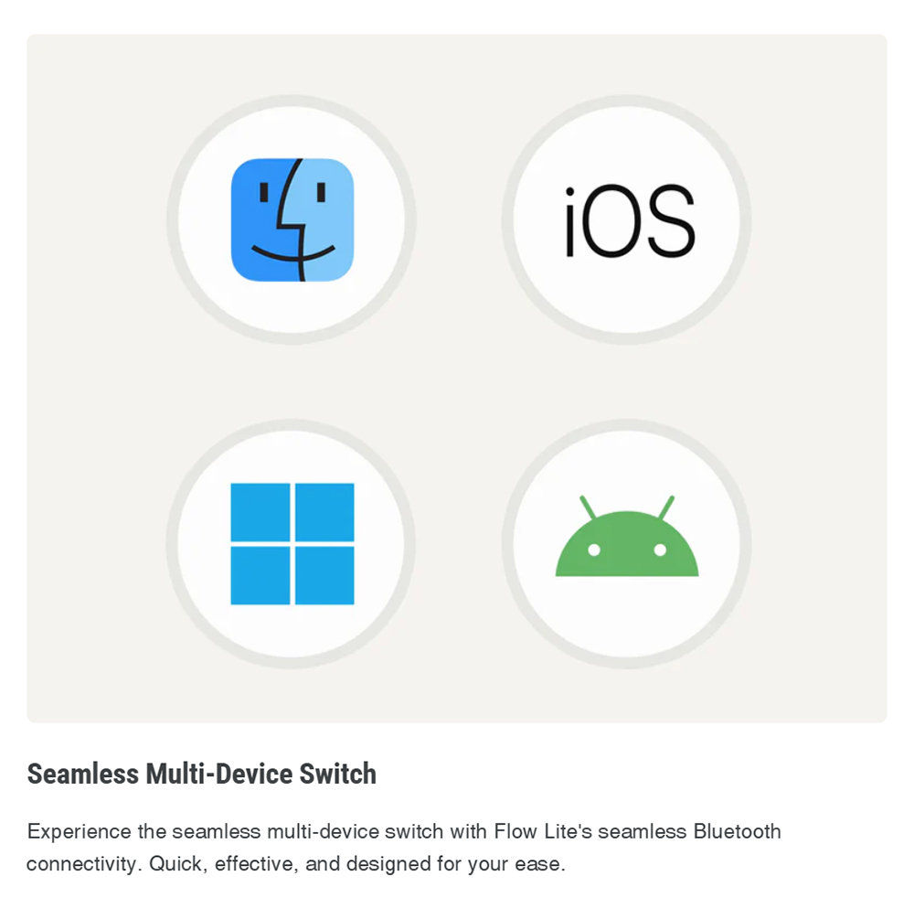 Lofree Flow Lite Low-Profile Mechanical Keyboard, 84-Key Compact Layout, Tri-Mode 2.4G/Bluetooth/USB-C, 2000mAh Battery, Specter Linear Switch 40gf, PBT Double-Shot Keycaps, 1000Hz Polling Rate, Volume Knob - White