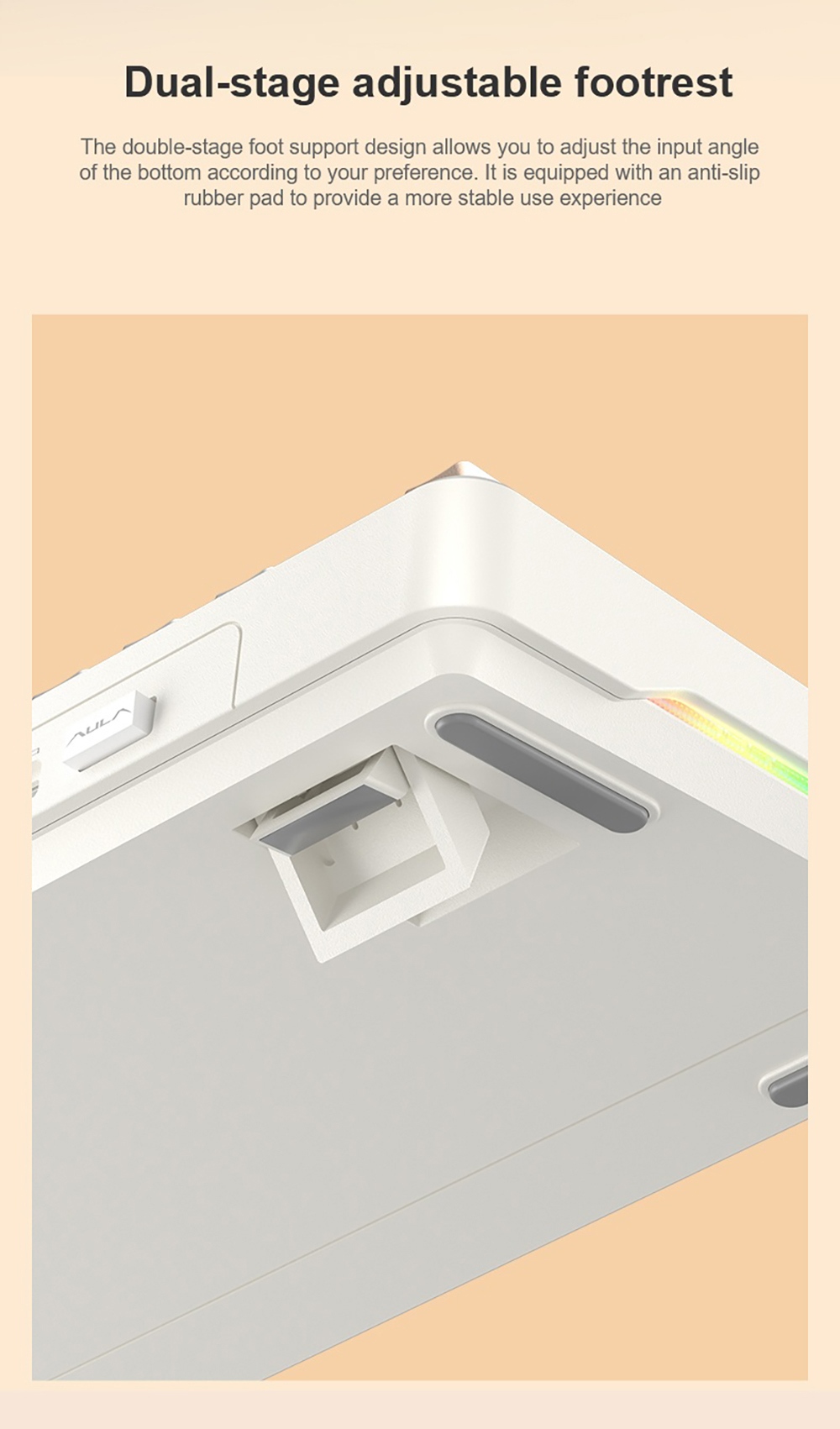 AULA F108 Pro Tri-Mode Wireless Mechanical Keyboard, 104-Key Full Size, 1.14