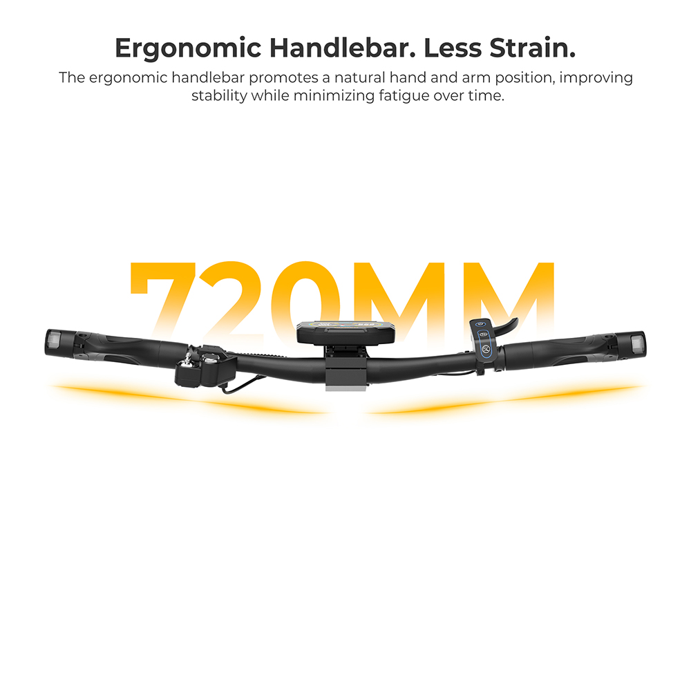 Ausom K20 Pro Electric Scooter, 1000W Motor, 48V 18Ah Battery, 10 inch Tires, 50km/h Max Speed, 90km Range, Front & Rear Disc Brake, Dual Front Suspension, NFC Unlock