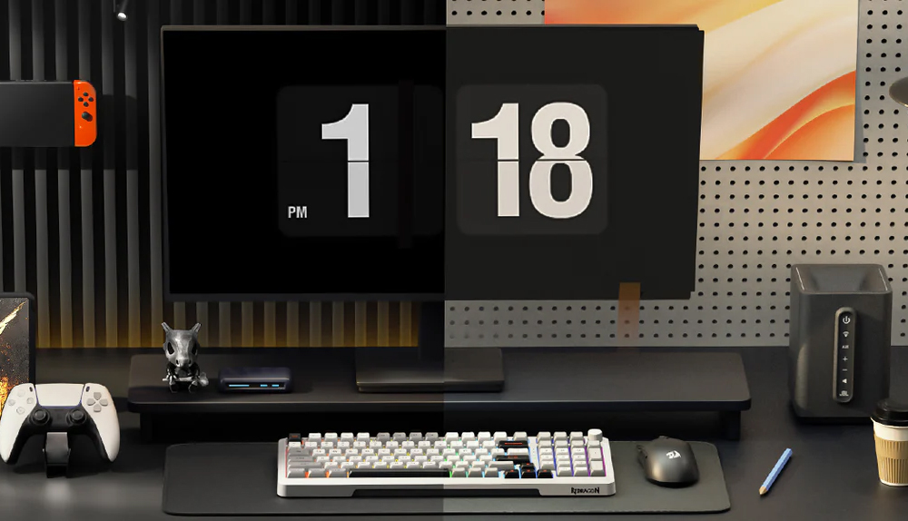 Redragon K688WGL-RGB-PRO Mechanical Keyboard, 98-Key + Knob, Tri-Mode Wired/2.4G/Bluetooth, Hot-Swappable LongYin Linear Switch, RGB Backlit, 4000mAh Battery