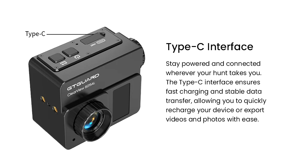 GTGUARD B215AL hőkamer&aacute;s monokul&aacute;r, 256&times;192 VOx &eacute;rz&eacute;kelő, 600 m-es l&eacute;zeres t&aacute;vols&aacute;gm&eacute;rő, 3,2