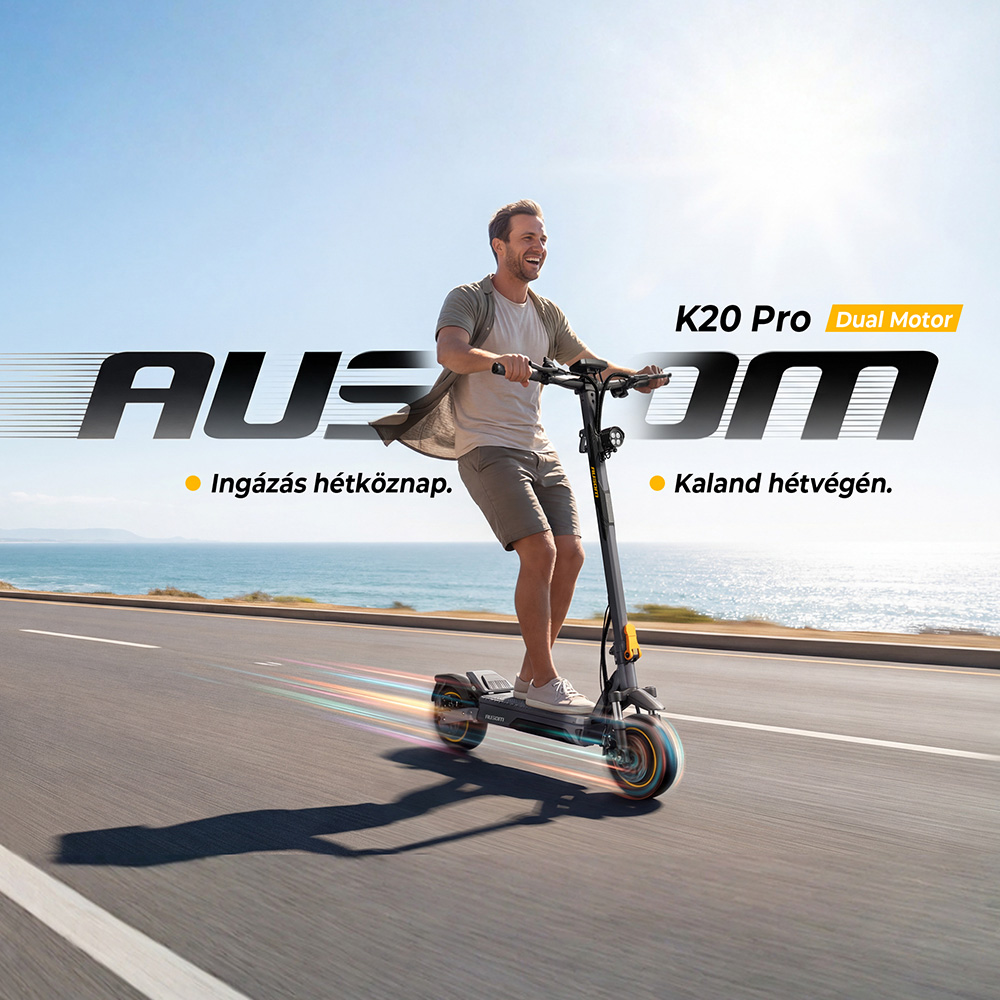 Нема више знојних успона: Стигао је двомоторни електрични скутер Ausom K20 Pro