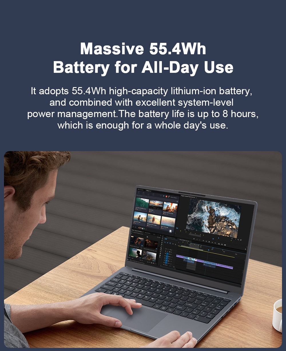 Ninkear A15 Pro Laptop, 16 Zoll 2560 x 1600 Bildschirm, 120 Hz Bildwiederholfrequenz, AMD Ryzen 5 7430U 6 Kerne Max 4,3 GHz, 16 GB RAM 1 TB SSD, WiFi6 Bluetooth 5.2, Fingerabdruck-Entsperrung, Tastatur mit Hintergrundbeleuchtung, 2 voll ausgestattete Typ-C, 3 * USB 3.0, 1 * HDMI, 1 * Micro-SD-Karte, 1 * Audio