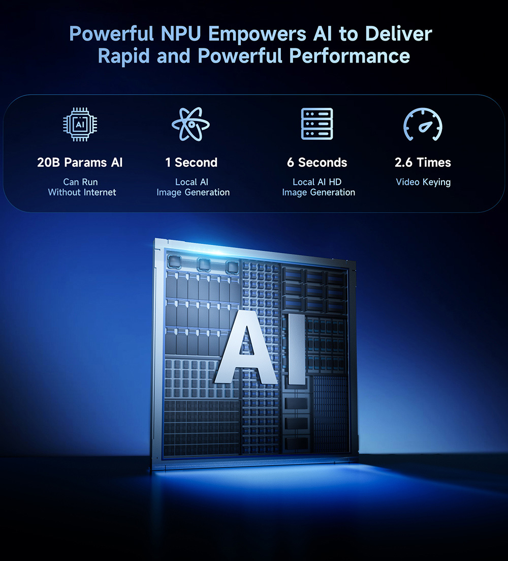 BMAX B11 Power Mini PC, Intel Core Ultra 7 155H 16 Cores Up to 4.8GHz, 24GB LPDDR5 RAM 1TB SSD, Intel Arc Graphics, HDMI + DP + Full-Function Type-C 4K Triple Display, 2.5G RJ45 WiFi 6 Bluetooth 5.2, AI Boost NPU