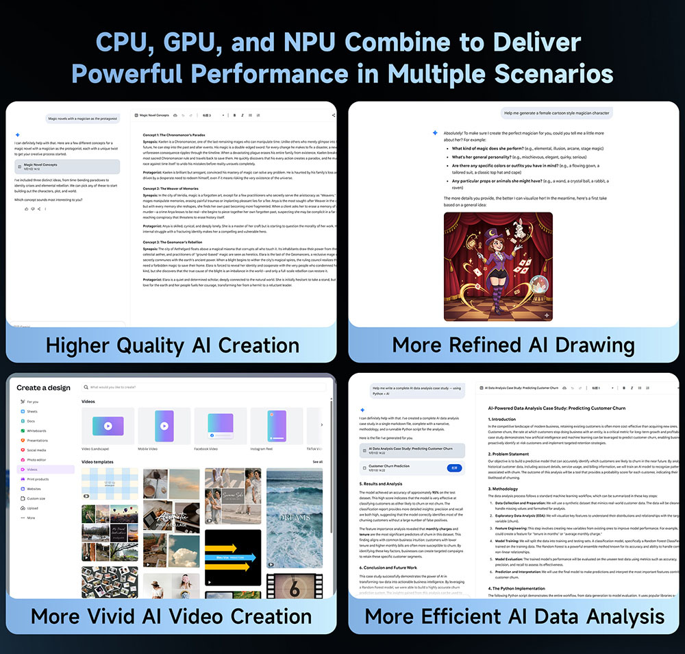 BMAX B11 Power Mini PC, Intel Core Ultra 7 155H 16 Cores Up to 4.8GHz, 24GB LPDDR5 RAM 1TB SSD, Intel Arc Graphics, HDMI + DP + Full-Function Type-C 4K Triple Display, 2.5G RJ45 WiFi 6 Bluetooth 5.2, AI Boost NPU