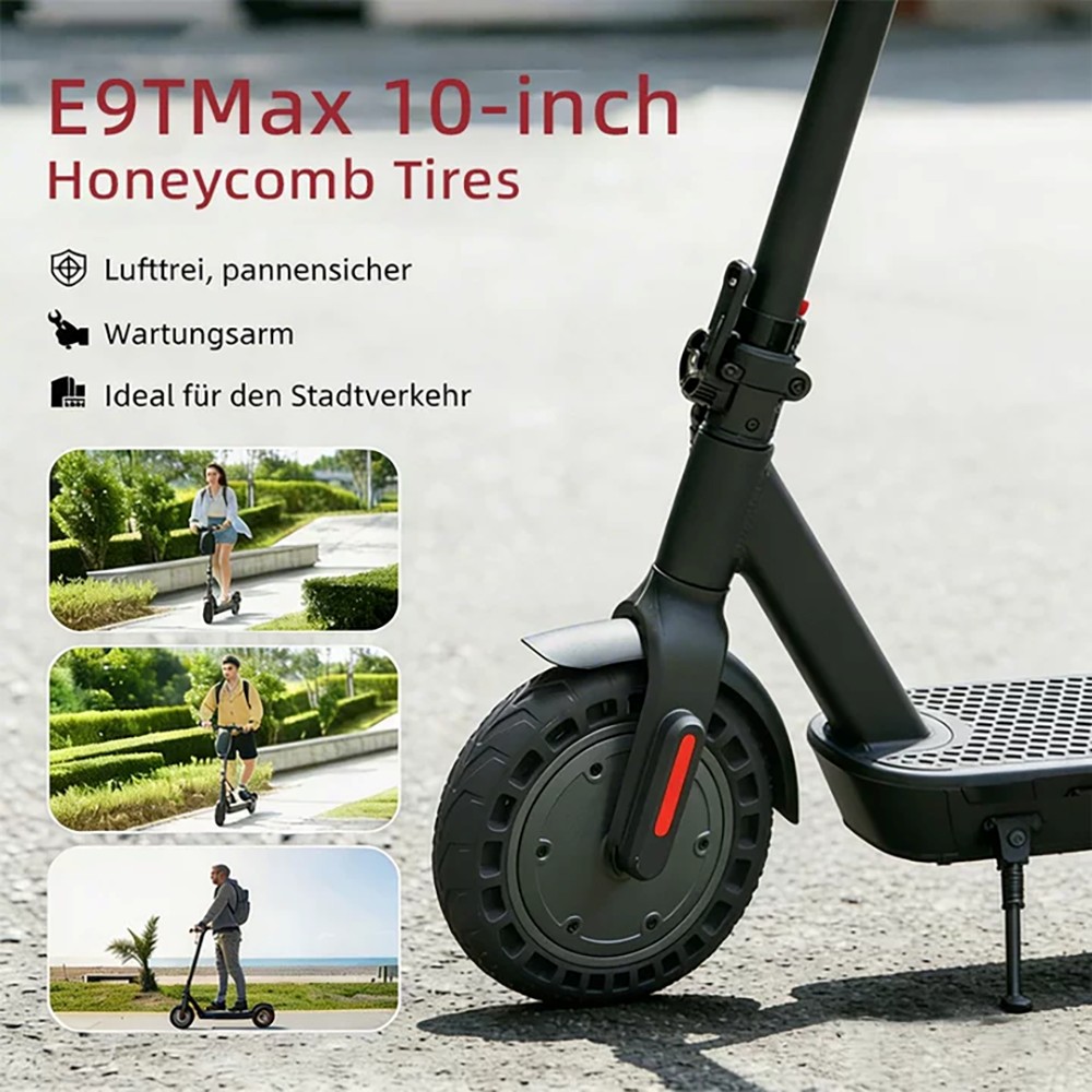 E9TMax Electric Scooter, 500W Motor, 36V10Ah Battery, 20km/h Speed, 40km Range, 10